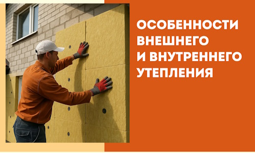 Какие особенности внешнего и внутреннего утепления в находке