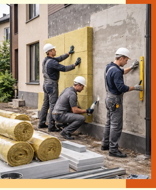 Утепление таунхауса в находке от 7427 руб/м2 — комплекс под ключ | ТепломастерНхд