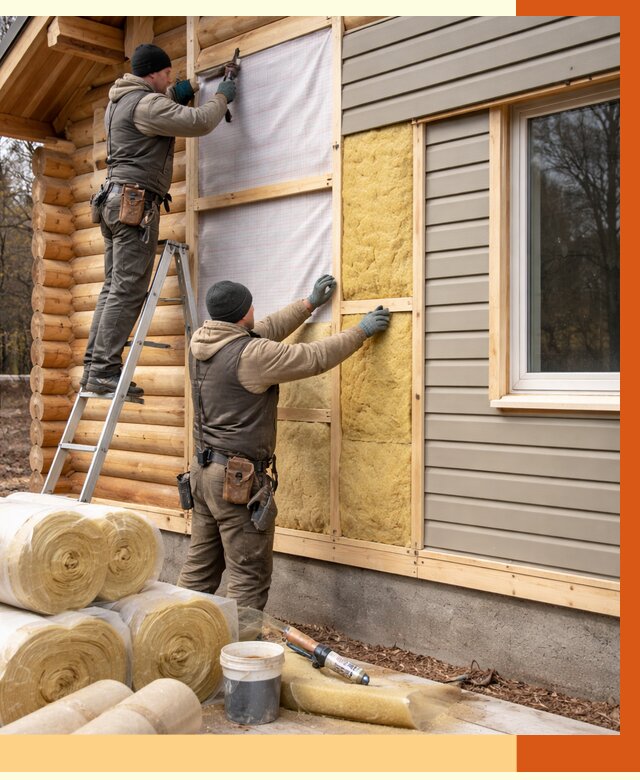 Утепление деревянного дома в находке от 6395 руб./м2 — заказать работы | ТепломастерНхд