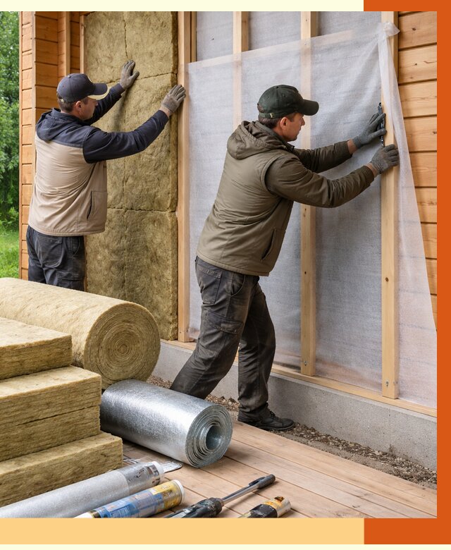 Утепление дома из двойного бруса в находке от 4951 руб./м² — ТепломастерНхд под ключ