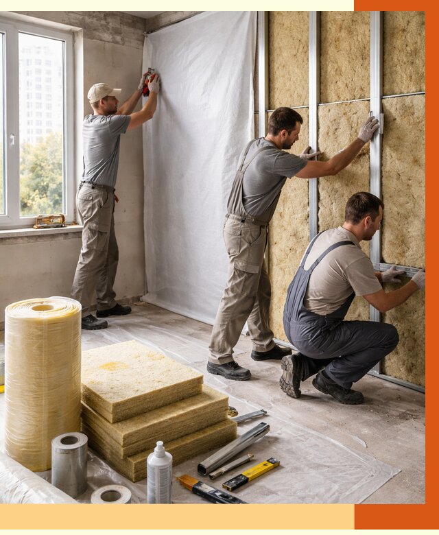 Утепление квартиры в находке от 4642 руб/м2 — утеплить квартиру изнутри и снаружи | ТепломастерНхд