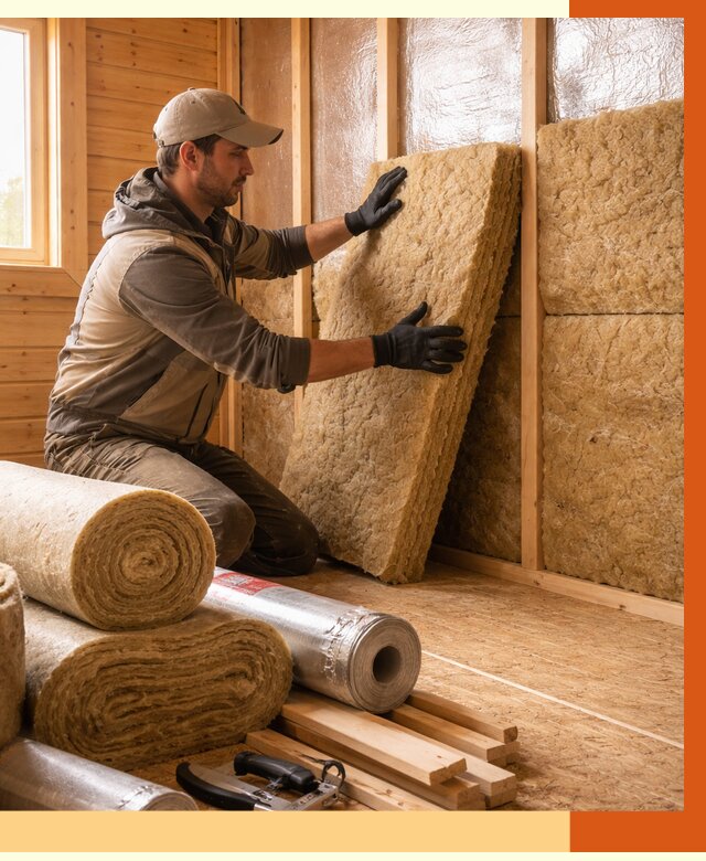 Утепление бани в находке под ключ от 4642 руб./м2 — утеплить потолок, пол и стены | ТепломастерНхд