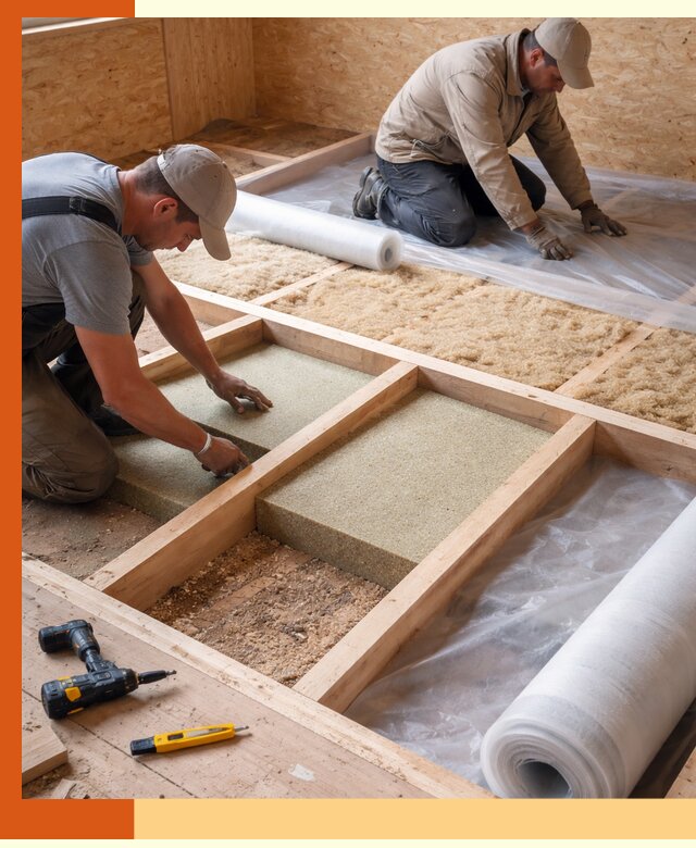 Профессиональное утепление деревянного пола в находке