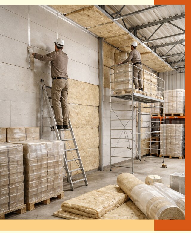 Утепление склада готовой продукции в находке от 2011 руб./м2 — комплексно | ТепломастерНхд