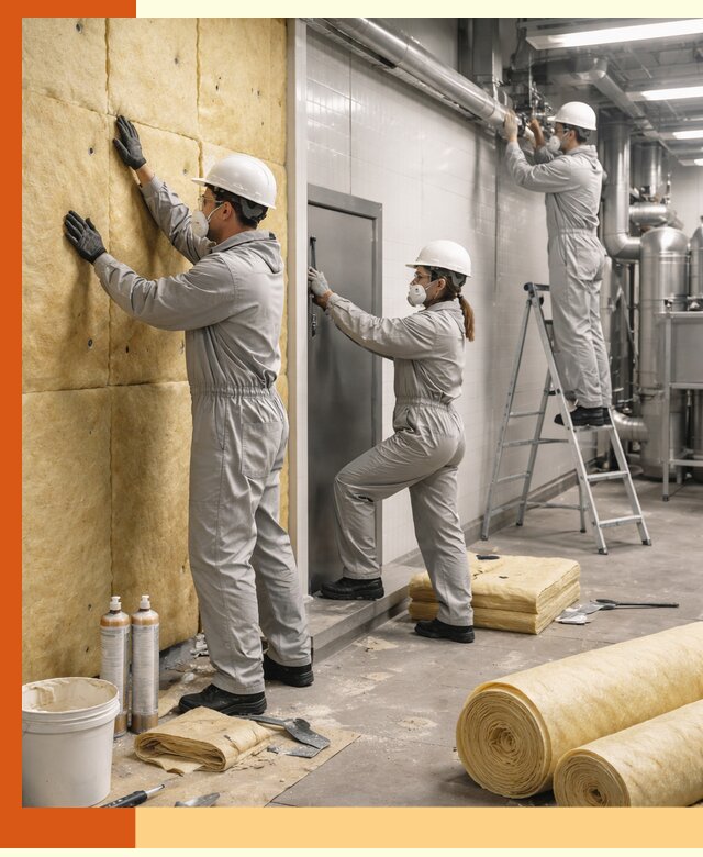 Утепление пищевого цеха под ключ в находке