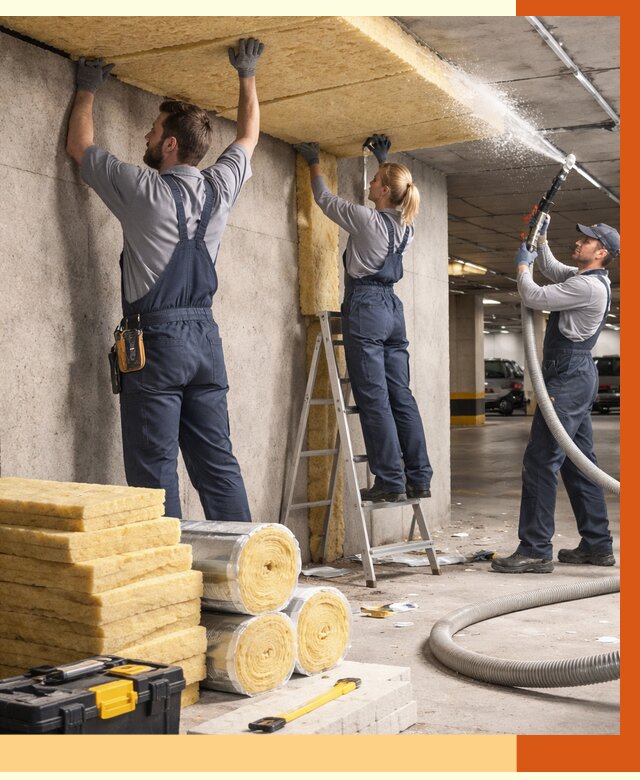 Утепление паркинга в находке от 7014 руб./м2 — работы под ключ | ТепломастерНхд