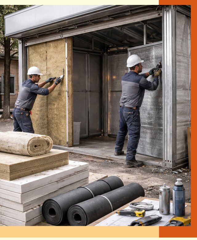 Утепление павильона шаурма в находке под ключ от 1238 руб. за м² | ТепломастерНхд