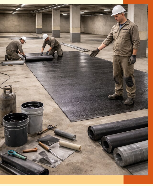 Гидроизоляция паркинга в находке от 1238 руб/м² — профессиональная защита | ТепломастерНхд
