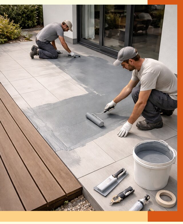 Гидроизоляция террасы в находке под ключ от 7736 руб./м² | ТепломастерНхд