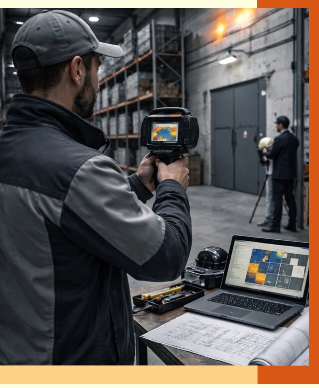 Тепловизионное обследование склада в находке от 6705 руб. | ТепломастерНхд